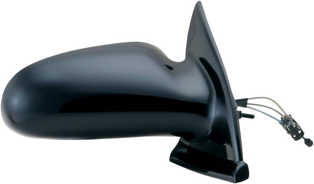 Passenger Side Mirror for Saturn S Series Sedan & Wagon, Black, Non-Foldaway, Manual