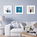 VNVNK 15x15 Frame White, Perfect for 15x15 Inch Picture without Mat or 11x11 Inch Picture with Mat, Home Wall Decor Picture Frame-1 PCS