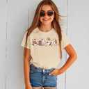 SOFEON Halloween Shirts for Kids Girls Boys Ghost Reading Books Shirt Spooky Season T-Shirt Cute Ghost Graphic Tees Tops (7-8 Years)