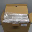 gianotter Desk Organizers and Accessories with File Holder, 4-Tier Desk Accessories & Workspace Organizers with Drawer and 2 Pen Holder, Paper Organizer for Office Supplies (White)