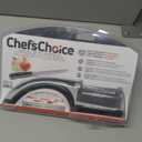 Chef'sChoice Manual Knife Sharpeners for 15- and 20-Degree Straight-Edge and Serrated Knives with Diamond Abrasives Precise Angle Control & Compact Footprint, 2-Stage, Gray