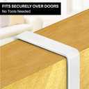 LYNK Professional Home Over The Door Hooks - 18 Hook Over The Door Hanger - Over Door Coat Rack - Hanging Towels or Clothes - Bathroom, Bedroom or Laundry Room - Lifetime Ltd. Warranty  White