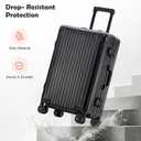 20 Inch All Aluminum Carry On Luggage, Aluminum Hard Shell Zipperless Suitcase with TSA Lock, Small Carry On Suitcase for Short Trips
