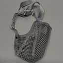 Crazy Felix Dog Muzzle, Soft Mesh Muzzle for Small Medium Large Dogs Labrador German Shepherd, Breathable Adjustable Mouth Guard for Biting Chewing Scavenging, Allows Panting and Drinking(Grey, M) (M-(Snout Cir: 9.75-10.75))