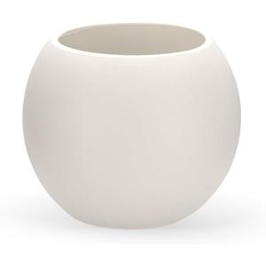 Large Round Planter, Planters for Indoor Plants & Outdoor, Durable Plastic-Concrete Material Sphere Planter with Drainage Hole & Rubber Plug Weather Resistant, Plant Pot