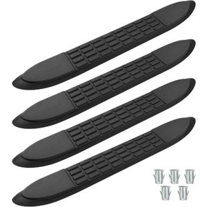 Nerf Bar Replacement Pads for 3" Round Tubes with 5 Holes, 21" X 3"(19.48" Outer Hole Spacing) Durable Non-Slip Replacement Step Pad Set of 4, Easy InstallationVerify Tube Size & Hole Spacing!