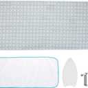 Seiritex Ironing Mat, Portable Ironing Pad 39.4 x 18.9 inch Table Top Iron Board 5 in 1 Travel Iron Blanket for Washer, Dryer, Counter top, Gray