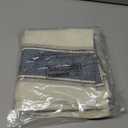 AmHoo Pack of 2 Farmhouse Linen Throw Pillow Cover Cushion Stripe Decoration Buffalo Retro Pillowcase with Hidden Zipper for Sofa Bedroom Car 18 x 18 Inch Blue