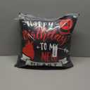 Happy 1st Birthday To My New Heart, Transplant Anniversary Throw Pillow (16x16)