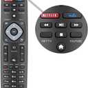 Universal Remote Control for Philips TV, Replacement for All Philips LCD LED 4K UHD Smart TVs Remote
