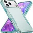 Designed for iPhone 17 Pro Case, Dual Layer Heavy Duty Shockproof Protective Phone Cases Cover, Military Grade Drop Protection, Green