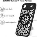 Case for iPhone 17 Air [Compatible with MagSafe] Aesthetic Black Leopard Cute Design for Women Girls | Soft TPU Bumper Hard PC Back Translucent Matte Protective Slim Magnetic Phone Cover
