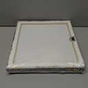 HJY Art Yellow Tulip Wall Art, 4pcs Framed Canvas Prints, 12x12 inches, Rustic Floral Theme, Multi-room Wall Decor (Yellow gray and black)