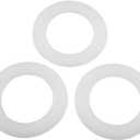 3 Pieces Dual Flush Toilet Seal Replacement Kit for Glacier Bay 83SGB, Rubber Bowl Gasket for Tank Leakage Repair, Reliable Replacement Rubber