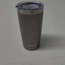 SUNWILL Travel Coffee Mug 1 Pc, 20 oz Tumbler with Lid, Insulated Stainless Steel Cup for Water, Tea, Ice,  Cool Grey