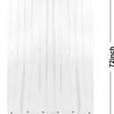 Barossa Design Shower Curtain Liner with 6 Magnets - Heavy Duty PEVA Plastic Shower Curtain for Bathroom, Waterproof Vinyl & See Through Bath Liner, Metal Grommets - Clear, 72x72