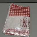 Artoid Mode Red Buffalo Plaid Love Heart Cat Valentine's Kitchen Towels Dish Towels, 18x26 Inch Anniversary Wedding Decoration Cleaning Set of 2