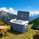 ICF31 12 Volt Car Refrigerator,34QT/32L Portable Freezer Electric Cooler -4~68,12/24V DC 100-240V AC Car Fridge for Camping, Road Trips, RV, Truck