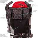 Disney Baby by J.L. Childress Cups 'N Cargo Stroller Caddy Organizer with Cup Holder - Stroller Accessories Bag, Travel Essential, Mesh Storage Attachment, Universal Fit - Mickey Mouse, Black