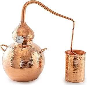 5 Gallon Pure Copper Alembic Still for Whiskey, Moonshine, Essential Oils by Copperholic