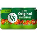 V8 Original 100% Vegetable Juice, 11.5 fl oz Can (6 Pack), Best Before Date 02/12/2027
