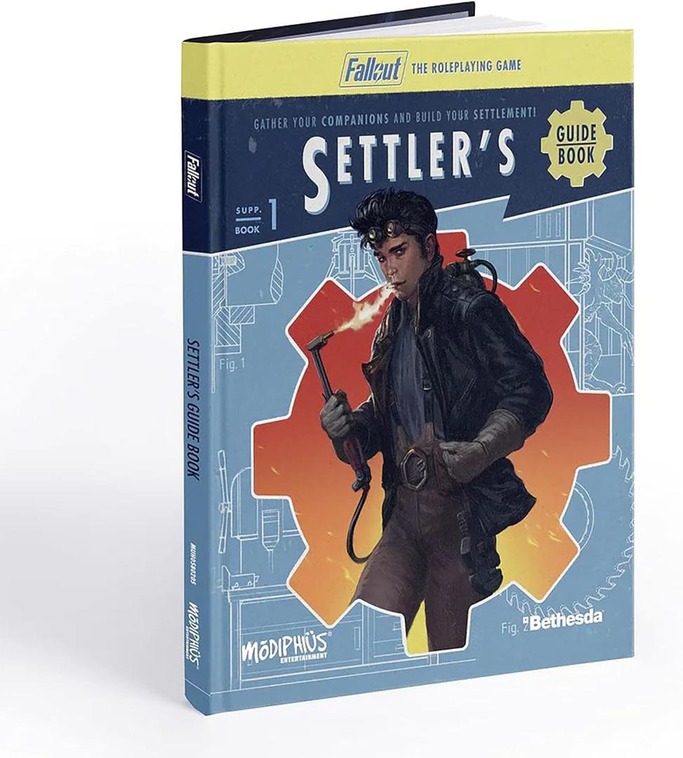 Modiphius: Fallout: The Roleplaying Game Settler's Guide Book - Expansion Hardcover RPG Book, Content for Players & Gamemasters, 192 Pages