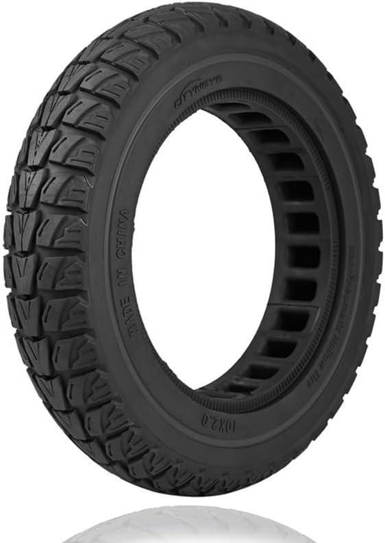 10x2.125 Solid Rubber Tire, 10x2/54-152 Tubeless Tyre for Gotrax G4 GXL V2 Apex Hiboy S2 Pro Electric Scooter 10 Inch 50/75-6.1 Front Rear Offroad Replacement Wheels