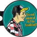 6 x Golf Ball Marker, Funny Golf Hat Clip with Enamel Magnetic Ball Marker, Happy Gilmore Golf Accessories for Men and Women Golfers