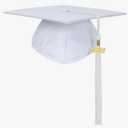 FtyFty Unisex Adult Matte Graduation Cap with Tassel Year Charm 2025