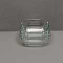 Small Casserole Dishes 4 Pack, 5 Inch Glass Square Baking Dish Individual Portion Baking Pan for Oven Microwave Air Fryer Square Egg, Clear Prep Bowls with Handle