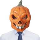 Halloween Scary Pumpkin Mask Masquerade Cosplay Costume Accessories Latex Pumpkin Head Mask for Party