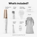 Braun Face Epilator Facespa Pro 911, Facial Hair Removal for Women, Hair Removal Device, 3-in-1 Epilating, Cleansing Brush and Skin Toning with 3 Extras