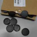 PATIKIL 25mm (1") Plastic Hole Plugs, 30Pcs Flush Type Round Hole Plugs Cover Snap in Locking Hole Tube for Table Kitchen Cabinet Furniture, Black