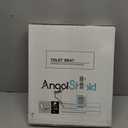 Blue Round Toilet Seat Natural Wood Toilet Seat with Zinc Alloy Hinges, Easy to Install also Easy to Clean, Scratch Resistant Toilet Seat by Angol Shiold (Round, Blue)