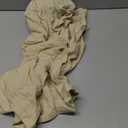 Men's Linen Casual Beach Shorts Cotton Classic Summer Shorts with Buttons Elastic Waist (White)