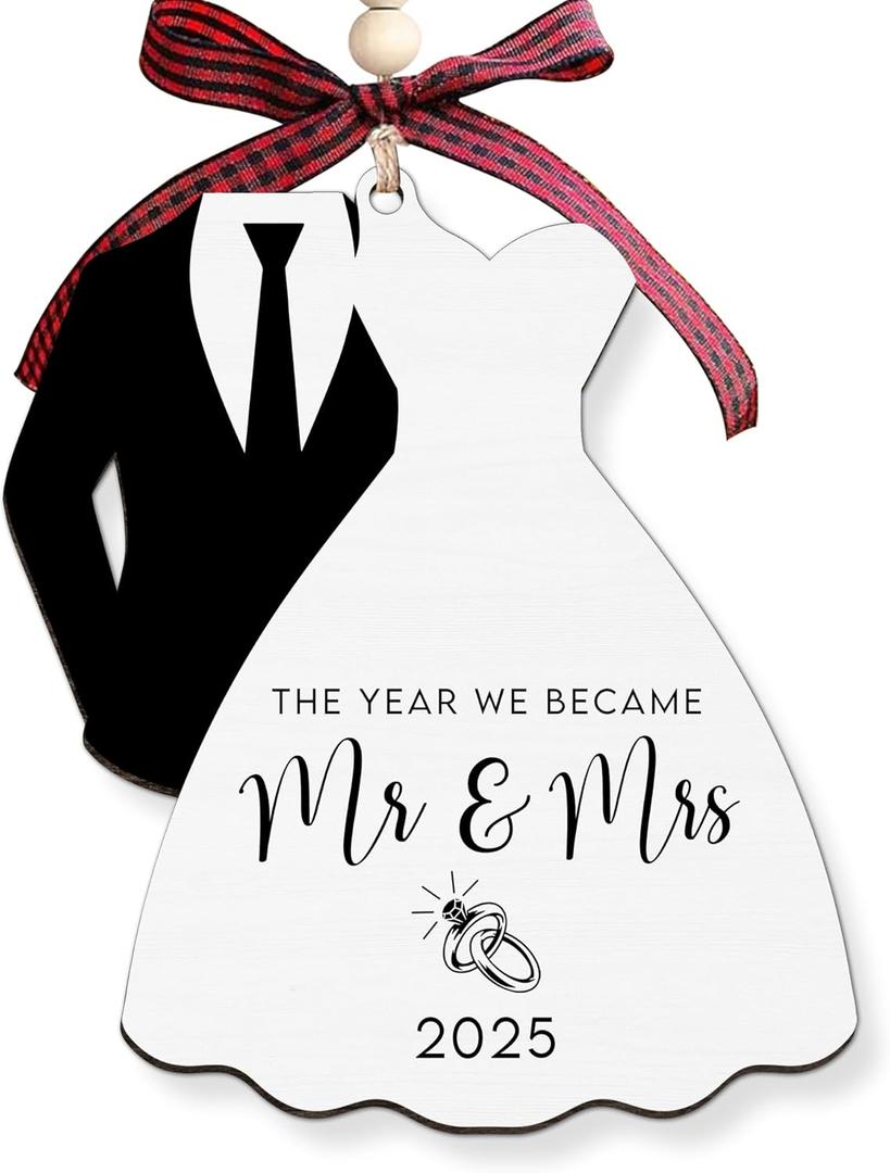 Wedding Gifts - Mr and Mrs Gifts - Wedding Gift for Couples 2025, Bride, Future Mr and Mrs - Bridal Shower Bride Gift Ideas (2 Side)