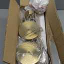 Modern Black Farmhouse Pendant Light with Glass Shade,Industrial Pendant Lighting, Adjustable Hanging Light Fixtures, Farmhouse Pendant Lighting (2 PACK, 4.72 IN glass lampshade+Bronze)