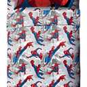 Jay Franco Marvel Spiderman Burst 5 Piece Full Bed Set - Includes Reversible Comforter & Sheet Set - Bedding - Super Soft Fade Resistant Microfiber (Official Marvel Product)