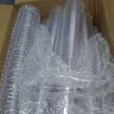 Prestee Set of 200 Plastic Champagne Flutes - Clear Champagne Glasses for Parties, Weddings, Events - 4.5 oz Disposable Drinkware - Elegant Stemware for Toasts Cocktails Mimosas (200 Count (Pack of 1))