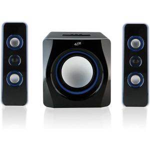iLive Electronics Bluetooth Speaker System with Built-in Subwoofer, 7.28 x 8.86 x 7.28 Inches, Black (iHB23B)