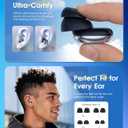 ARROX Adjustable Ear Plugs for Sleeping, 3 Noise Relief Modes (13-45 dB), Double-Layer Ultra-Soft Silicone Earplugs, Reusable Ear plugs for Concerts, Deep Focus, Side Sleepers & Travel, 4 Size Eartips