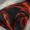 Rose Area Rugs 5'x7' Machine Washable Rugs Living Room Rugs Abstract Red Rose and Black Leaves Area Rug for Bedroom Laundry Room Kitchen Non Slip Carpet Soft Low-Pile