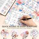 Bible Cover Case for Women Large Bible Bag, Bible Study Supplies Journaling Kit Quilted Church Bag with Handle, Puffer Book Carrying Case w/Tabs Accessories Mothers Day Christian Gifts for Women Mom