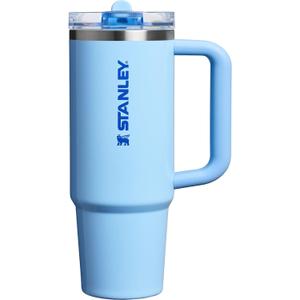STANLEY Quencher ProTour Flip Straw Tumbler with Leakproof Lid | Built-In Straw & Handle | Cupholder Compatible for Travel | Insulated Stainless Steel Cup | BPA-Free (30 Ounces, Oasis Cornflower Gloss)