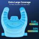 Comfytemp Large Ice Pack for Neck Shoulders Upper Back Pain Relief with Straps, Reusable Gel Ice Wrap Hot Cold Compress Therapy Recovery for Upper Back, Cervical Injuries, Rotator Cuff (Large, Blue)