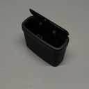 Car Trash Can with Lid, Car Trash Bin, Leakproof Vehicle Garbage Can with 30PCS Garbage Bags, Waterproof Auto Hanging Dustbin Storage Bag Container Accessories Fit SUV Office Home (Black-1PC)