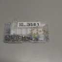 385Pcs M2 M2.5 M3 M4 M5 Brass Threaded Inserts with Stainless Steel Hex Socket Head Cap Screws Nuts Kit, Brass Heat Set Insert Knurled Nuts & Machine Screws Nuts for 3D Printing Components (Silver)