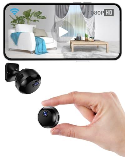 ZoomaraKam 1080P HD WiFi Indoor Mini Camera Wireless for Home Security-Motion Detection & Auto Night Vision-Nanny Cam with Cloud & SD Storage-Magnetic Installation