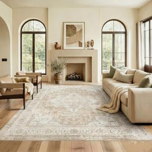 10x14 Area Rugs Washable Large Vintage Rug for Living Room Bedroom