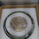 Semi Flush Mount Ceiling Light, Vintage Lights Fixture Ceiling with Green Ripple Glass Shade for Kitchen,Hallway, Living Room,Bedroom,Corridor, 4.72" Base, Bulb Not Included